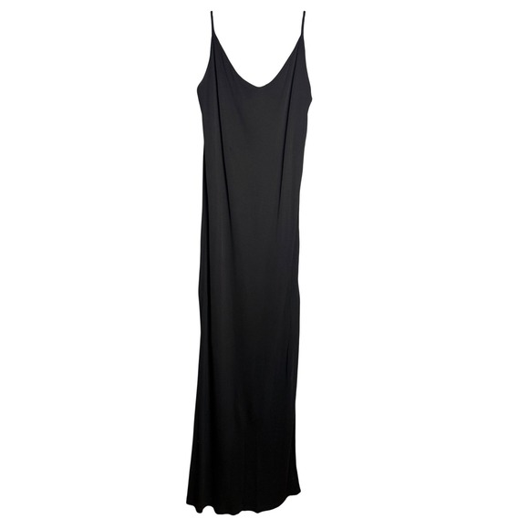 Gail Hoppen for Lucienne Phillips Dresses & Skirts - Vintage Gail Hoopen Lucienne Phillips Black Viscose Slip Dress 10 Made in Eng